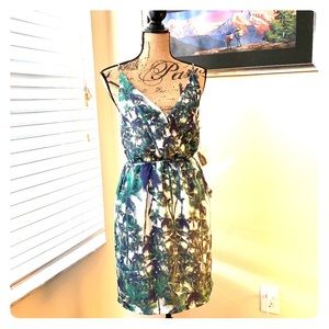 Palm Tree print Summer Dress